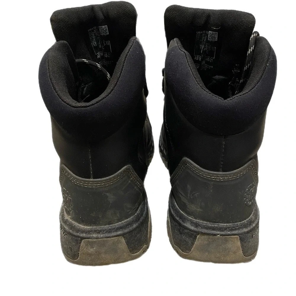 Hytest Footrests 2.0 Rebound Work Boots Men 10.5D Black Waterproof Steel Toe